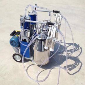 single bucket electric vacuum pump portable cow goat milking machine